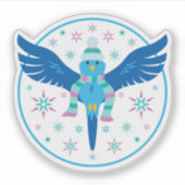 Winter Bird Sticker (Voorkant)