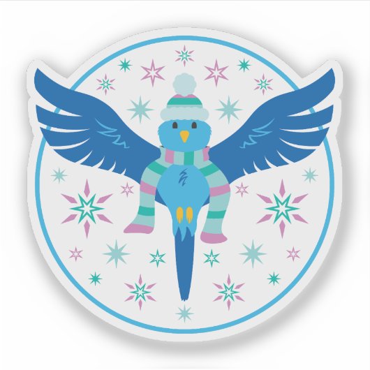 Winter Bird Sticker (Voorkant)