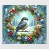 Winter Bird Window Cling Raamsticker (Vel)