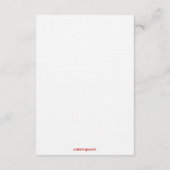 Winter bird with Santa hat - Original Artwork Kaart (Achterkant)