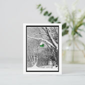 Winter Birdhouse Briefkaart (Staand voorkant)