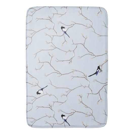 Winter BIrds Badmat (Voorkant Verticaal)