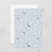 Winter BIrds Bedankkaart (Voorkant / Achterkant)