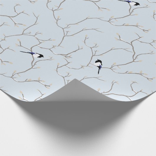 Winter BIrds Cadeaupapier (Hoek)