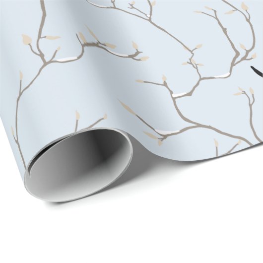 Winter BIrds Cadeaupapier (Rol Hoek)