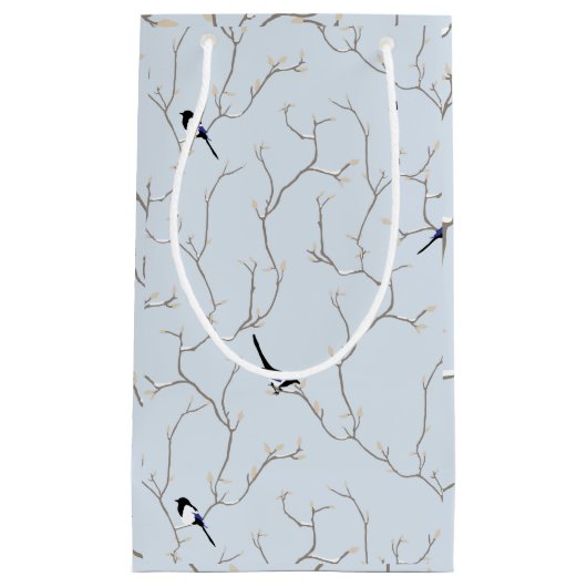 Winter BIrds Klein Cadeauzakje (Voorkant)