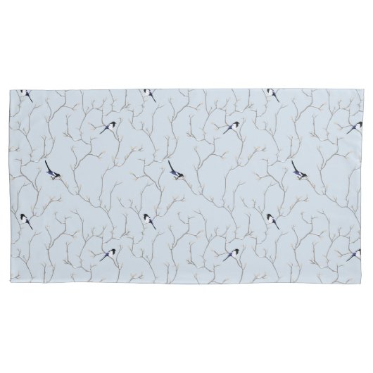 Winter Birds Kussensloop (Voorkant-Links)