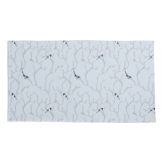 Winter Birds Kussensloop (Achterkant-Links)