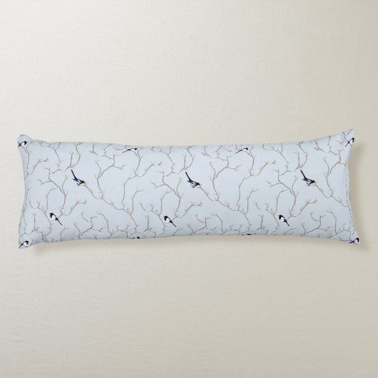 Winter BIrds Lichaamskussen (Achterkant)