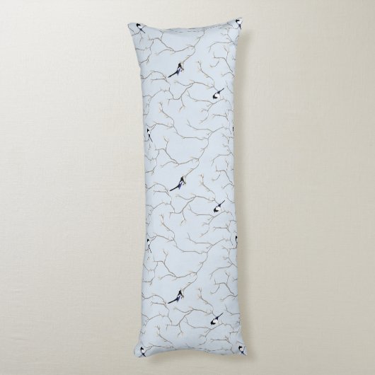 Winter BIrds Lichaamskussen (Achterkant (Verticaal))