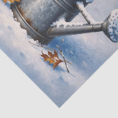 Winter Bird's Nest Decoupage Tissue Papier (Detail)