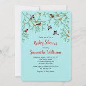 Winter Birds Uitnodiging (Voorkant)