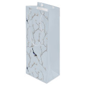 Winter Birds Wijn Cadeautas (Achterkant Gekanteld)