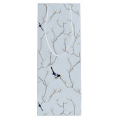 Winter Birds Wijn Cadeautas (Achterkant)