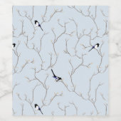 Winter BIrds Wijn Etiket (Enkel label)