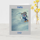 **WINTER BIRTHDAY NAAR MIJN DAD* KAART (Gele Bloem)