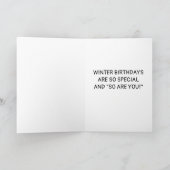 **WINTER BIRTHDAY NAAR MIJN VRIEND** KAART (Binnen)