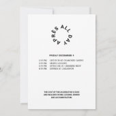 Winter Black Après De hele dag 40e verjaardagsfees Kaart (Achterkant)