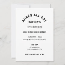 Winter Black Après De hele dag 40e verjaardagsfees