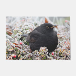 Winter Blackbird Deurmat