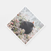 Winter Blackbird Servet (Hoek)