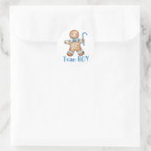 Winter Blau Cookie Team Jongen Sticker (Tas)