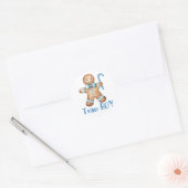 Winter Blau Cookie Team Jongen Sticker (Envelop)