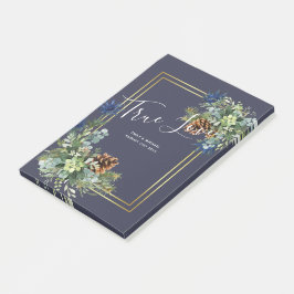 Winter Blau Distel Eucalyptus Trouw Wonderland Post-it® Notes
