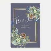 Winter Blau Distel Eucalyptus Trouw Wonderland Post-it® Notes (Voorkant)