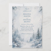Winter Blau Mist Door Stilte Kaart (Voorkant)