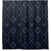 Winter Blauw Douchegordijn (Voorkant)