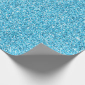 Winter Blauw Glitter Cadeaupapier (Hoek)