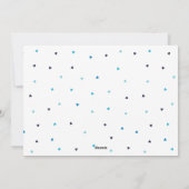 Winter Blauw "Joyful" Galerij van 5 Foto's Feestel Feestdagenkaart (Achterkant)