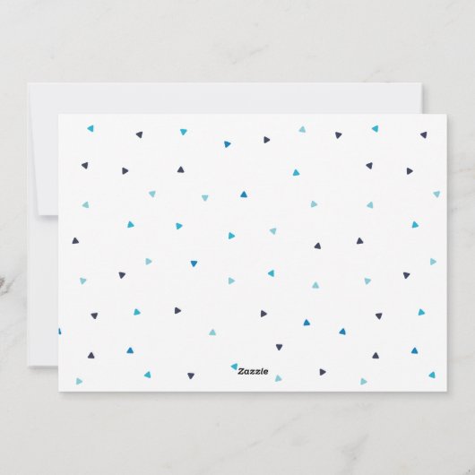 Winter Blauw "Joyful" Galerij van 5 Foto's Feestel Feestdagenkaart (Achterkant)