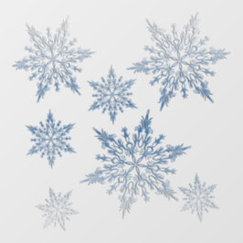 Winter Blauw Raamsticker
