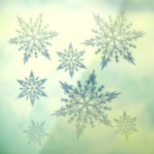 Winter Blauw Raamsticker (Vel 3)