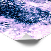 winter blauwe bos vakanties xmas perfect poster (Hoek)