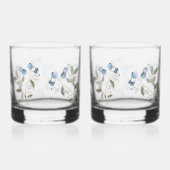 Winter Blauwe Bosbes Botanisch Whisky Glas (Rechts)