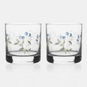 Winter Blauwe Bosbes Botanisch Whisky Glas (Links)