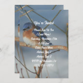 Winter Blauwe Pijl Natuurfeest Kaart (Voorkant / Achterkant)