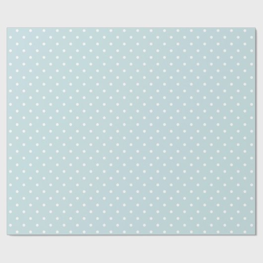 Winter Blauwe Polka Dot Cadeaupapier (Vlak)