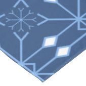 Winter Blauwe sneeuw en ijsballon Tafelkleed (Gekanteld)