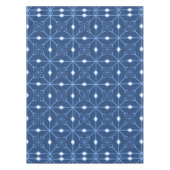 Winter Blauwe sneeuw en ijsballon Tafelkleed (Voorkant)