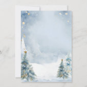 Winter Blauwe Sneeuwvlok Gekke Gans 3e Verjaardag Kaart (Achterkant)