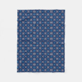Winter Blauwe Sneeuwvlokdeken Fleece Deken (Voorkant)