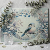 Winter Blauwe Vogel Beskrans Snijplank