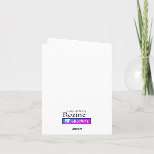 Winter Blauwe Vogels In Liefde Kerstfeest Trouwen (Achterkant)