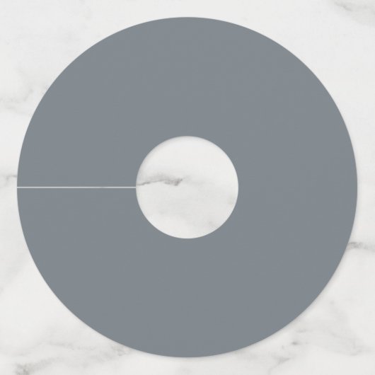 Winter Blauwte met Snowflake Wijnglaslabel (Achterkant)