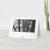 Winter Blessay Seizoenen Vernissen Kaart (Achterkant)