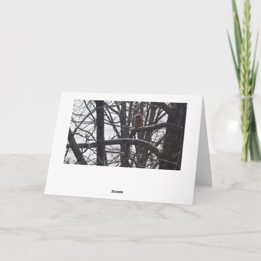 Winter Blessay Seizoenen Vernissen Kaart (Achterkant)